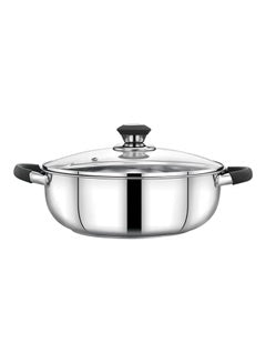 nano ss kadai with glass lid